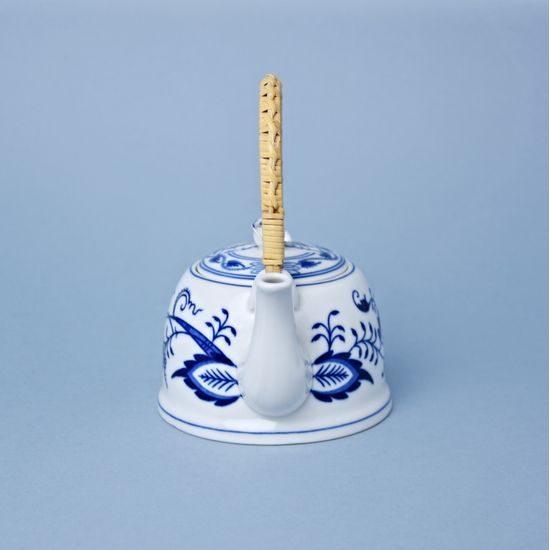 Konvice čajová M s víčkem a lýkovým držadlem 0,35 l, Cibulák, originální z Dubí