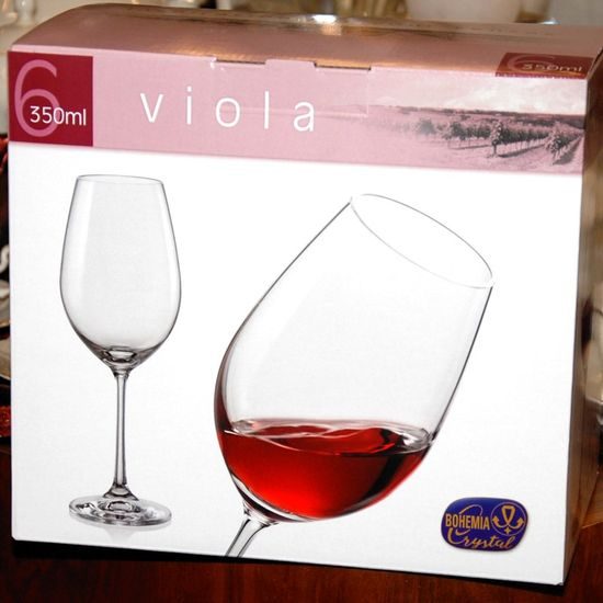 Viola 350 ml, sklenička na červené víno, 1 ks., Bohemia Crystal