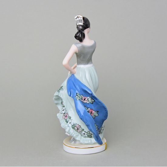 Španělská tanečnice 13 x 10,5 x 26,5 cm, Luxor, Porcelánové figurky Duchcov