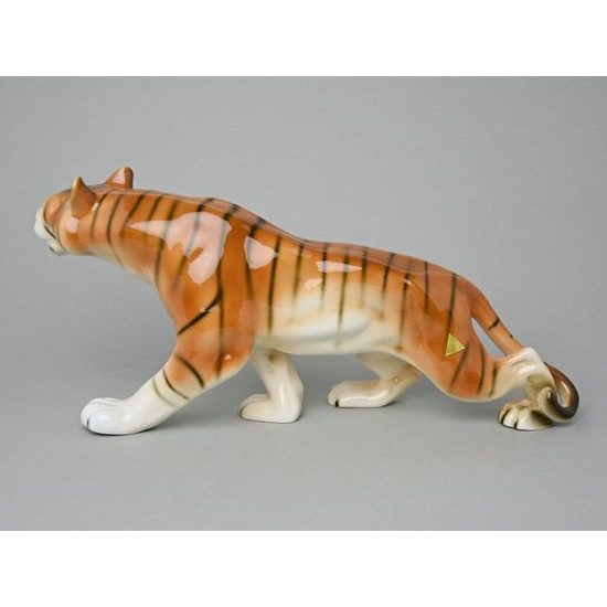 Tygr, Luxor, 40 x 19,5 x 10 cm, Porcelánové figurky Duchcov