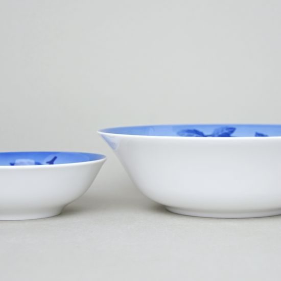 Kompotová souprava pro 4 osoby, Thun 1794, karlovarský porcelán, BLUE CHERRY