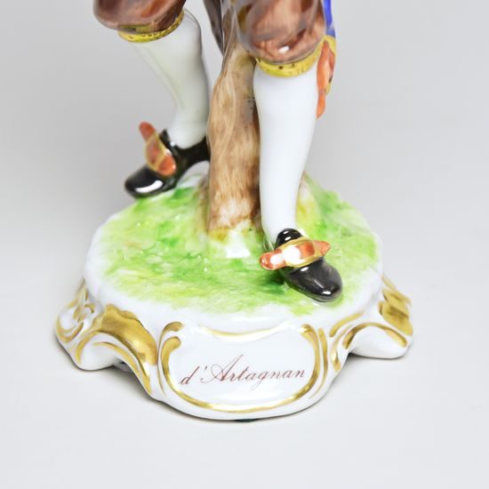 Tři mušketýři - D'Artagnan 22 cm, Porcelánové figurky Unterweissbacher