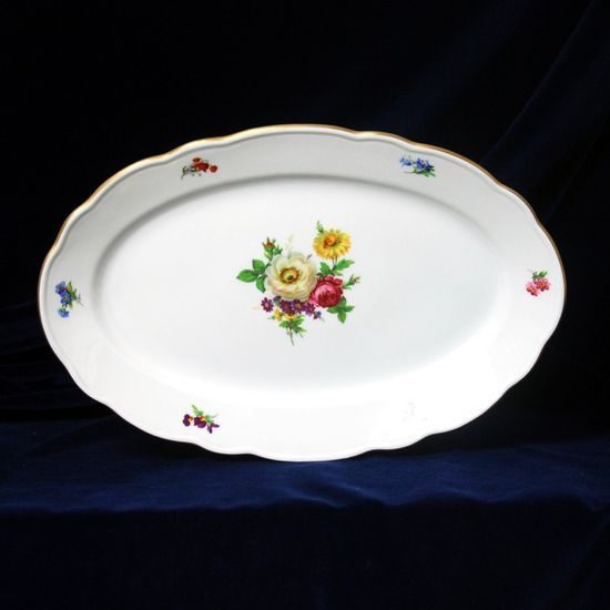 Mísa oválná 35 cm, zlatá linka, Harmonie, Český porcelán a.s.