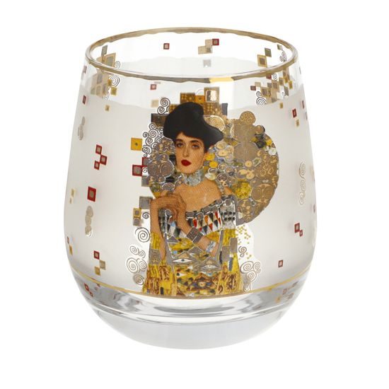Svícen Adele, 8,5 / 8,5 / 9,5 cm, sklo, G. Klimt, Goebel