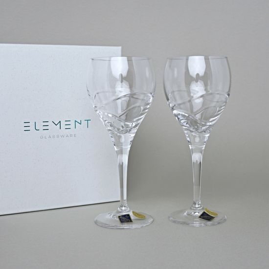 Wave - Set 2 sklenic na bílé víno 250 ml, Jihlavské sklárny, ELEMENT