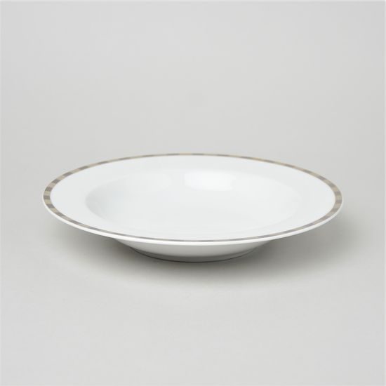Talíř hluboký 22 cm, Thun 1794, karlovarský porcelán, OPÁL 84032