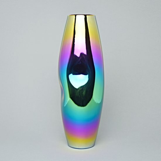 Váza Titan Colours 34 cm, barevná, porcelán Goldfinger