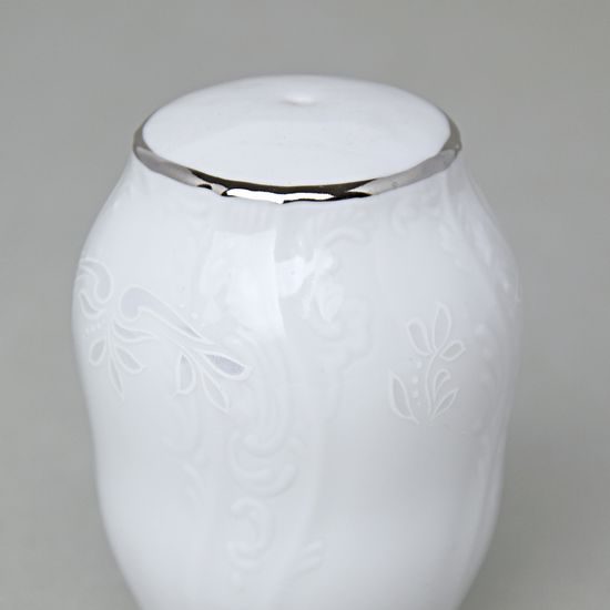 Sypací pepřenka, Thun 1794, karlovarský porcelán, BERNADOTTE mráz, platinová linka