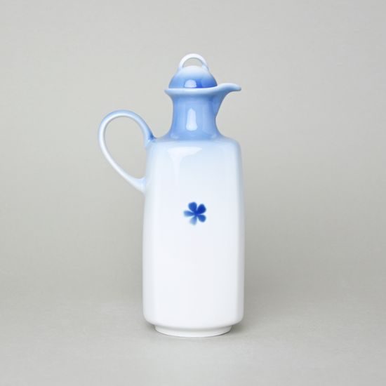 Láhev na olej 0,5 l, Thun 1794, karlovarský porcelán, BLUE CHERRY