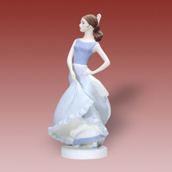 Španělská tanečnice 13 x 10,5 x 26,5 cm, Pastel, Porcelánové figurky Duchcov