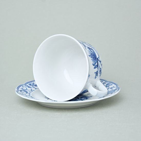 Šálek nízký 310 ml a podšálek 175 mm, Thun 1794, karlovarský porcelán, NATÁLIE cibulák