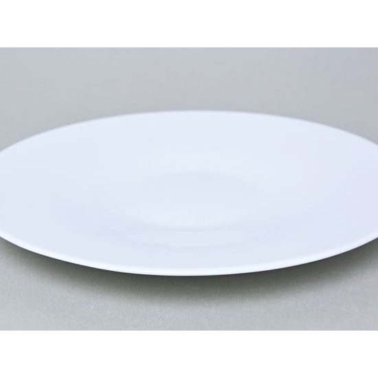 Bohemia White, Talíř mělký 28 cm, design Pelcl, Český porcelán a.s.