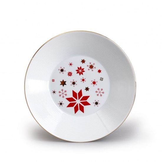 Vánoční Lea: Talíř hluboký 22 cm, Thun karlovarský porcelán