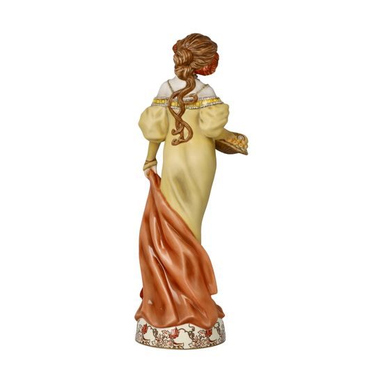 Figurka Podzim 1900, 12 / 11 / 32 cm, porcelán, A. Mucha, Goebel