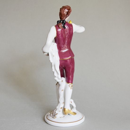 Ptáčník rokoko 12 x 10 x 26,5 cm, Purpur, Porcelánové figurky Duchcov