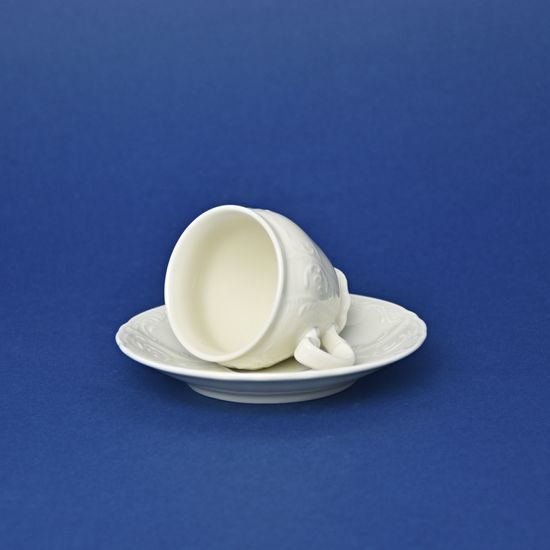 Šálek a podšálek Espresso 75 ml / 12 cm, Thun 1794, karlovarský porcelán, BERNADOTTE ivory