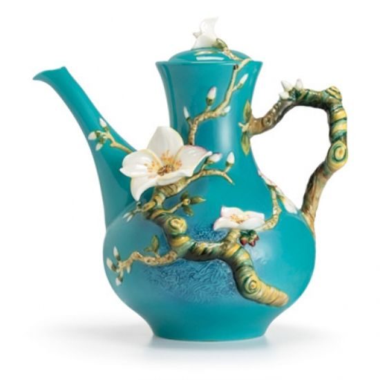 Konvice čajová Květ mandle 21 cm, porcelán, Van Gogh, porcelán FRANZ