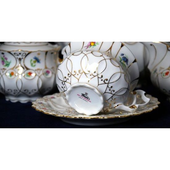 Čajová souprava pro 6 osob Elizabeth, Thun Studio, Luxusní porcelán