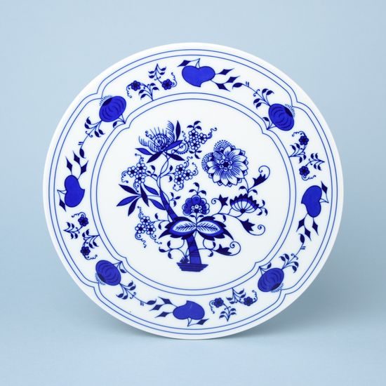 Destička porcelánová kulatá 26 cm, Cibulák, originální z Dubí
