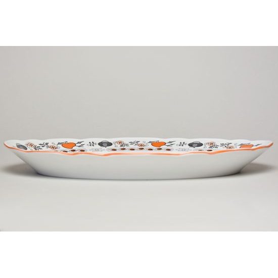 Cibulák oranžový: Mísa oválná 35 cm, Český porcelán a.s.