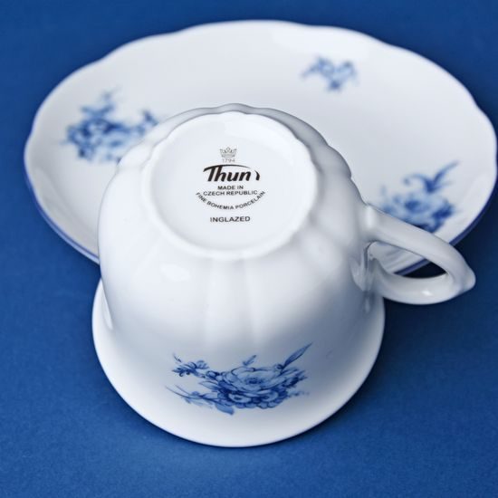 Šálek 150 ml a podšálek 135 mm, Thun 1794, karlovarský porcelán, ROSE 80061