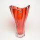 Skleněná váza Plantica - červená, 32 cm, Aurum Crystal