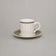 Šálek espresso 90 ml + podšálek 115 mm, Thun 1794, karlovarský porcelán, Cairo 30381 ivory