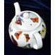 Zahrada motýlů: Konev čajová 0,9 l, anglický kostní porcelán Roy Kirkham
