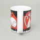 Hrnek Big 0,47 l, kočky černo-červené, Thun 1794, karlovarský porcelán