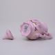 Konvička mini mokka 150 ml, 12 cm, dekor 159, Leander, růžový porcelán