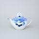Konvička čajová 0,55 l plus ohřívač, Thun 1794, karlovarský porcelán, BLUE CHERRY