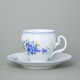 Šálek vysoký kávový 150 ml, Thun 1794, karlovarský porcelán, BERNADOTTE pomněnka
