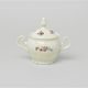 Cukřenka 0,22 l, Thun 1794, karlovarský porcelán, BERNADOTTE ivory + kytičky