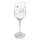 Celebration: Sklenice výroční 360 ml s krystaly Swarovski a vybroušeným číslem jubilea