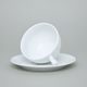 Šálek a podšálek nízký 200 ml / 150 mm, Lea bílá, Thun karlovarský porcelán