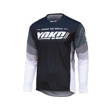 MX JERSEY YOKO TWO BLACK/WHITE/GREY, XXL DYDŽIO