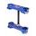 Triple clamp X-TRIG ROCS TECH 40704001, mėlynos spalvos