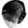 JET helmet AXXIS MIRAGE SV ABS solid black gloss, XL dydžio