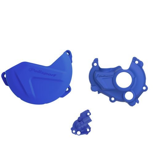 CLUTCH AND IGNITION COVER PROTECTOR KIT POLISPORT 90942, MĖLYNOS SPALVOS