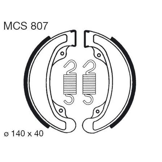 BŪGNINIŲ STABDŽIŲ TRINKELĖS LUCAS MCS 807