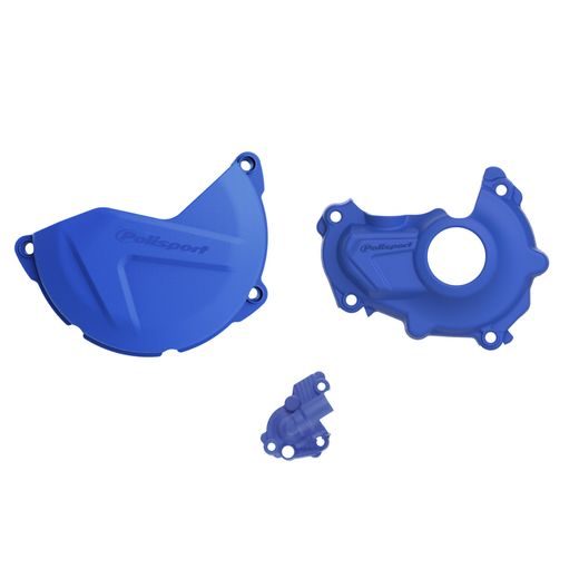 CLUTCH AND IGNITION COVER PROTECTOR KIT POLISPORT 90946, MĖLYNOS SPALVOS
