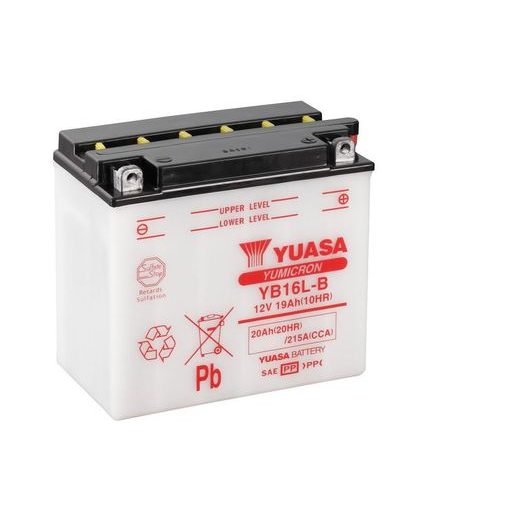 YUMICRON BATTERY WITH ACID YUASA YB16L-B