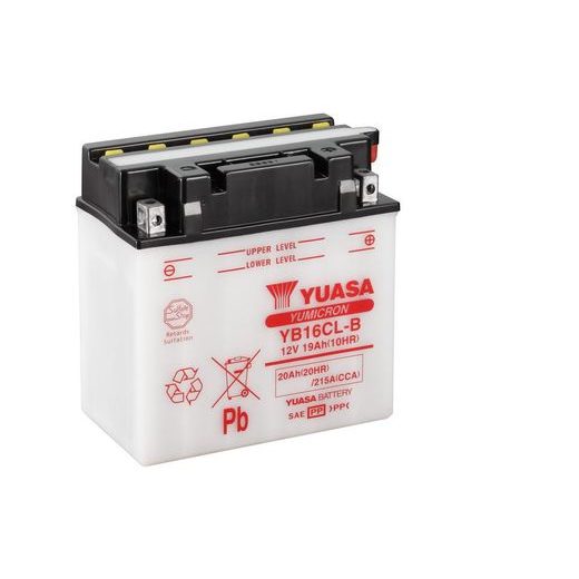 YUMICRON BATTERY WITH ACID YUASA YB16CL-B