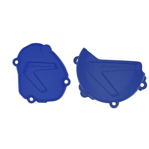 CLUTCH AND IGNITION COVER PROTECTOR KIT POLISPORT 90938, MĖLYNOS SPALVOS