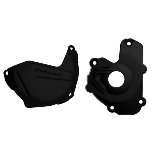 CLUTCH AND IGNITION COVER PROTECTOR KIT POLISPORT 90949, MĖLYNOS SPALVOS