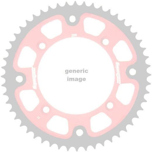 REAR SPROCKET SUPERSPROX STEALTH RST-209:52-RED, RAUDONOS SPALVOS 52T, 420