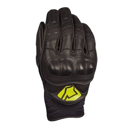 SHORT LEATHER GLOVES YOKO BULSA BLACK / YELLOW XXL (11)