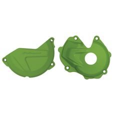 Clutch and ignition cover protector kit POLISPORT, zaļš