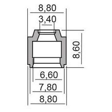 Eļļas blīvslēgs RMS 100669270 valve stem