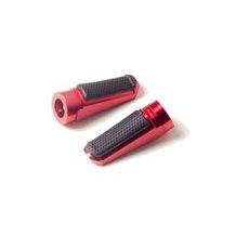 Footpegs without adapters PUIG SPORT 7318R sarkans with rubber